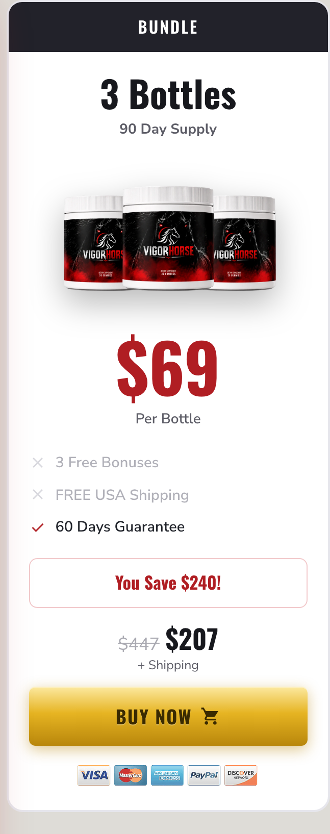Vigor Horse 90 day supply